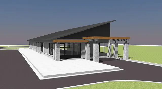 Rendering of the new Scrubz Express Car Wash Facilities.